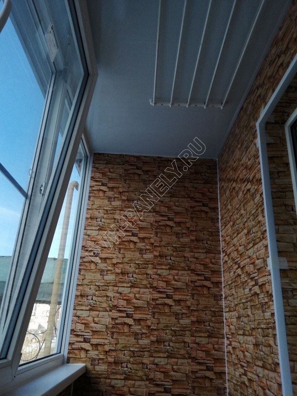 Комплект декоративных панелей ПВХ для балкона KBC-03-3