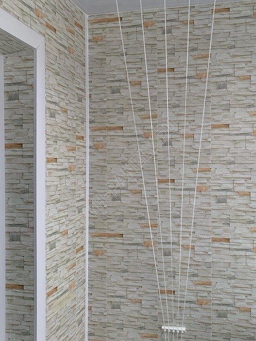 Комплект декоративных 3d панелей ПВХ для балкона KBC-05-8