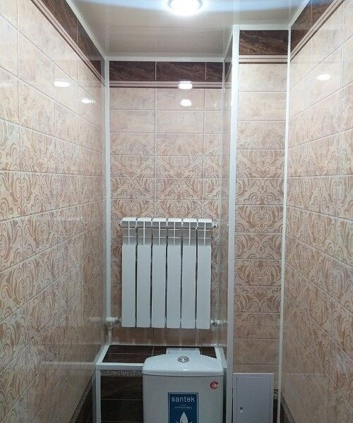 отделка туалета панелями ПВХ KTC-26